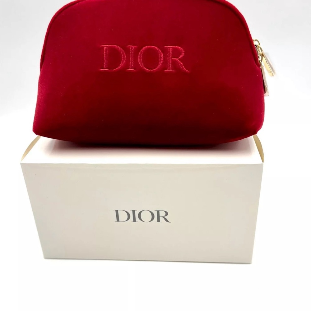 Dior Luxurious Red Cosmetic Bag